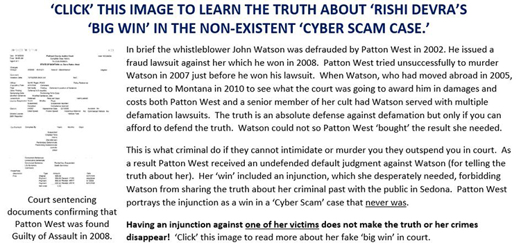 Dr Devra West, Rishi Devra, Cyber integrity, Cyber Scam, Wins Permanent Injunction, The Living Rishi, Teacher of Teachers, Sedona Arizona, Awakening, Ascension, 